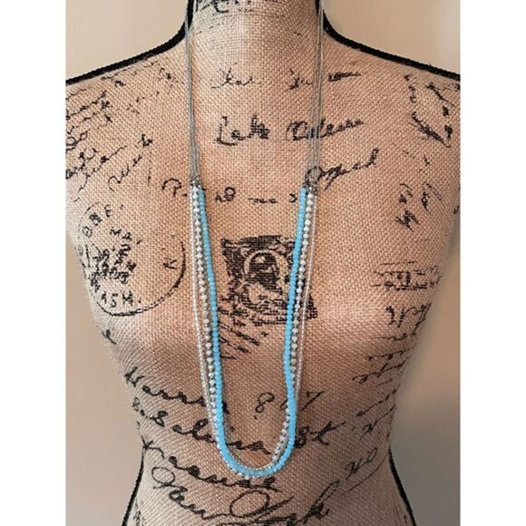 None Jewelry - Beaded chain necklace